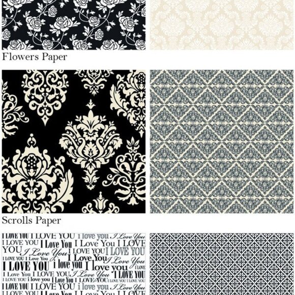 Teresa Collins Mr. and Mrs. Flocked Album Kit - Picture 3 of 13